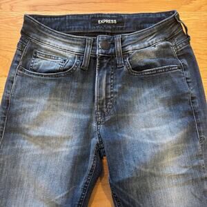 Express Men's Hyper Stretch Denim Distressed Jeans 28x32